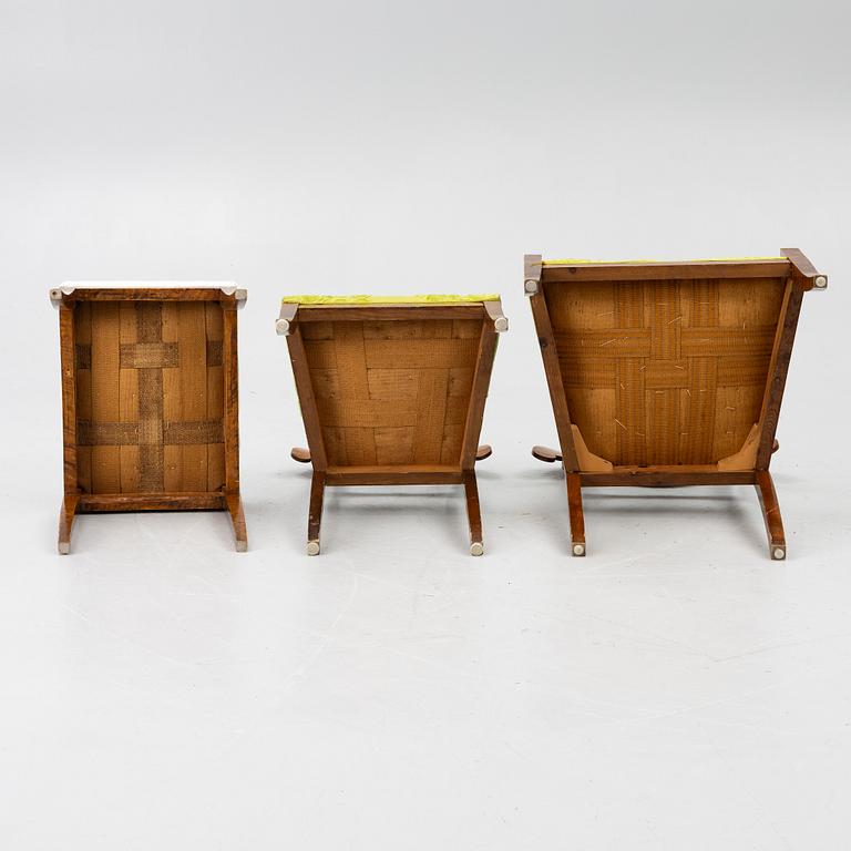 Empire style Salon group, early 20th century, (7 pieces).