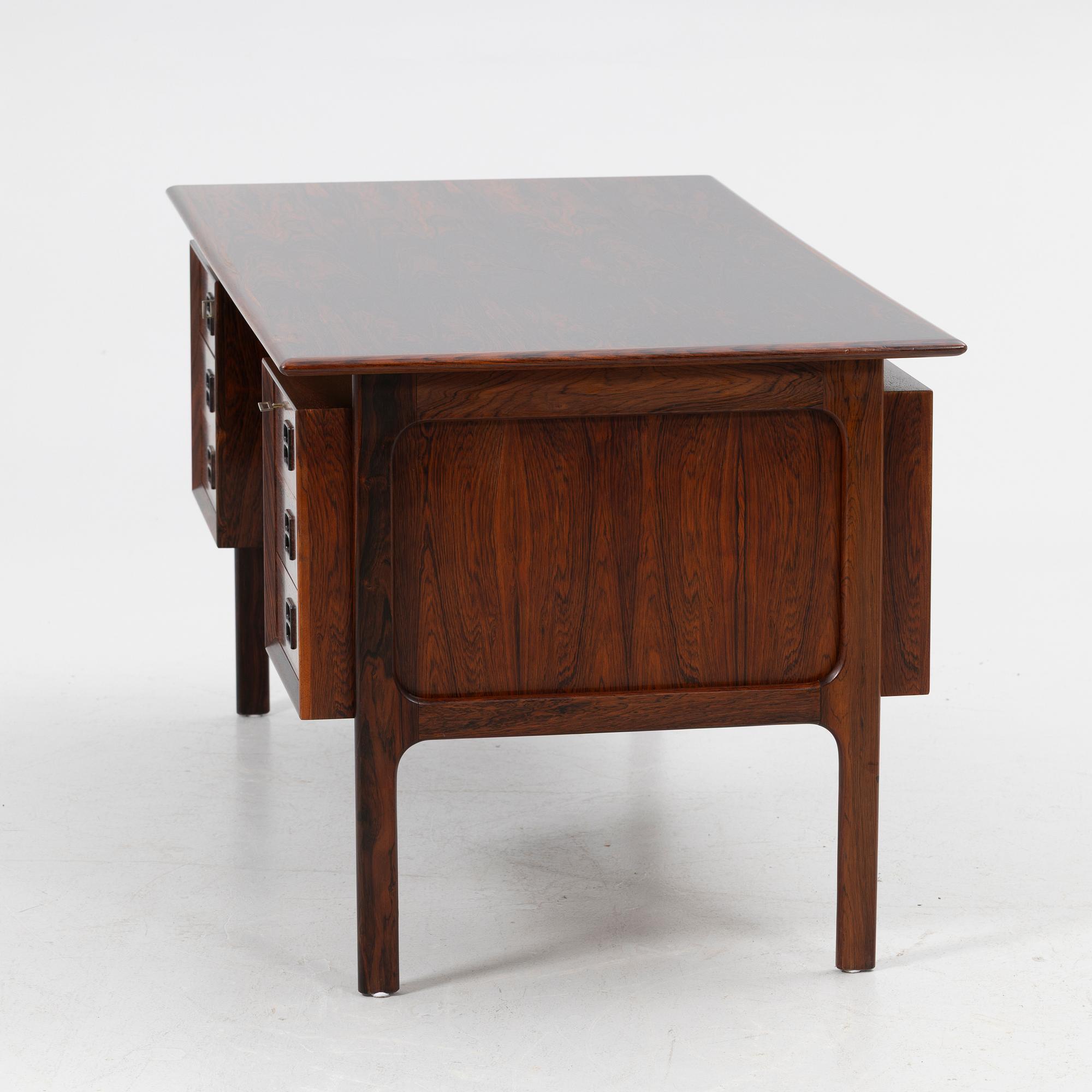 Arne Vodder, tillskriven, skrivbord, Brouer möbelfabrik, 1950/60 tal.