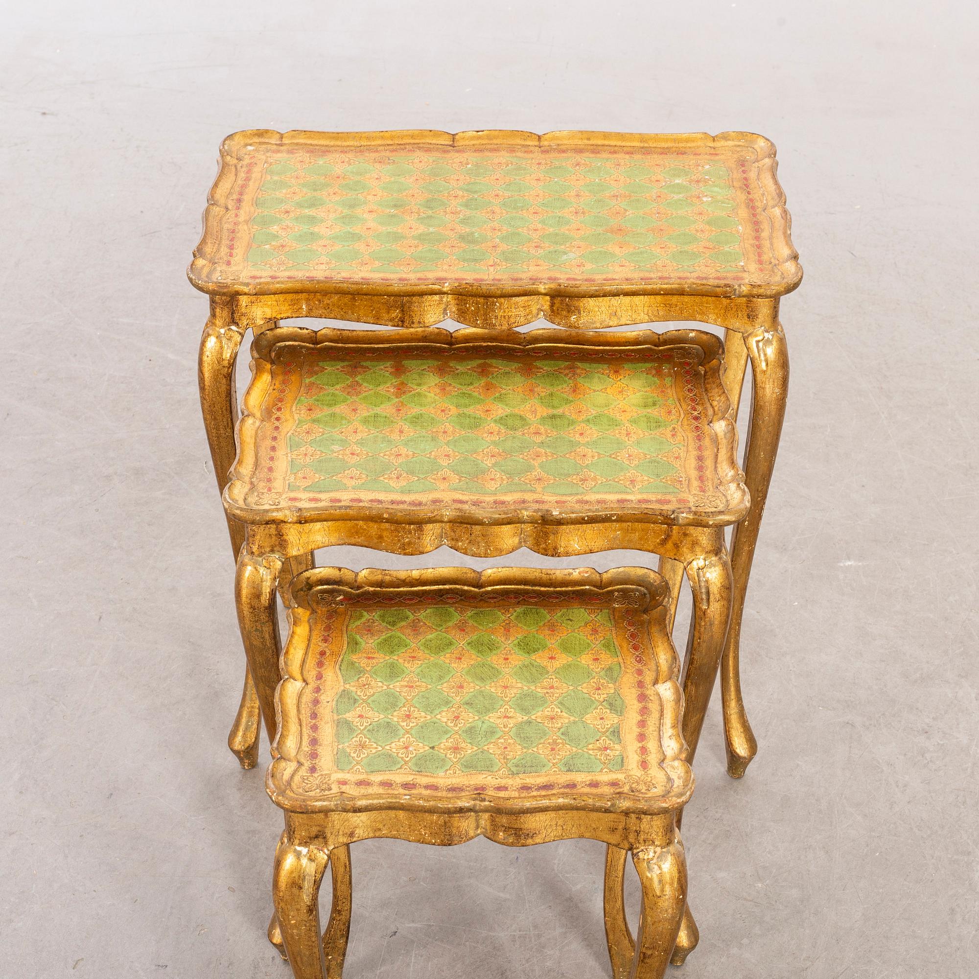 Satsbord Louis XV-stil, Paoletti, Florens Italien, 1900-talets mitt.