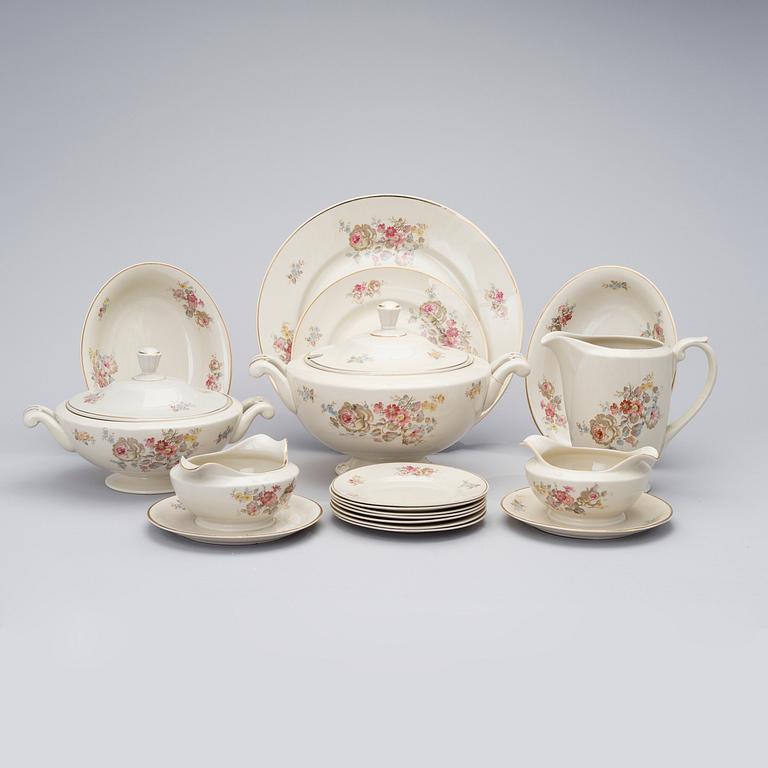 ASTIASTO, 48 osaa, posliinia, "Irmeli" Arabia, 1940-luku.