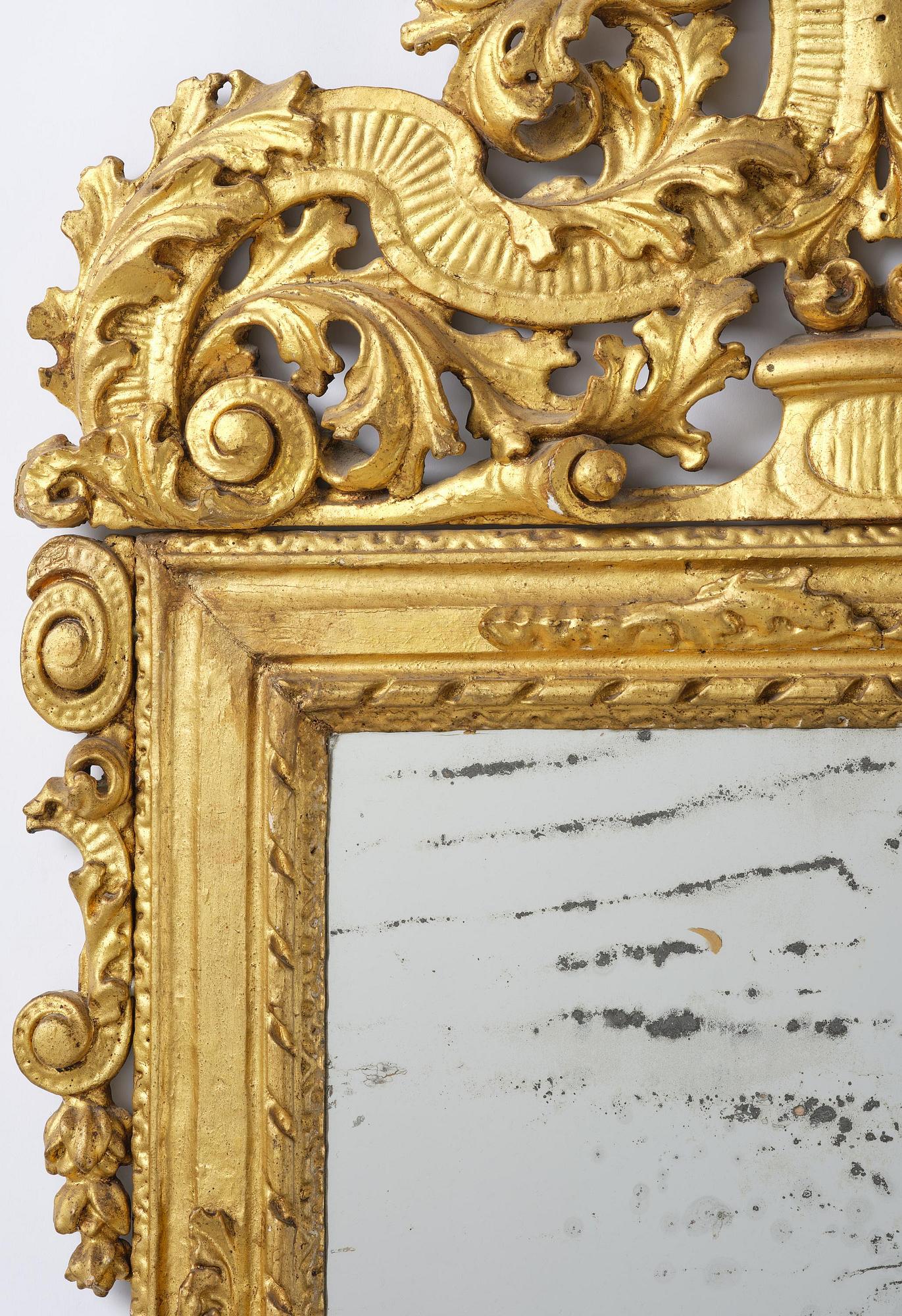 Spegel, av Burchard Precht (verksam i Stockholm 1674-1738), Karolinsk Barock.