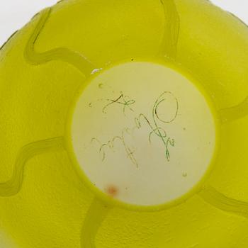 Karl Lindeberg, an Art Nouveau cameo glass vase, Kosta, early 20th century.