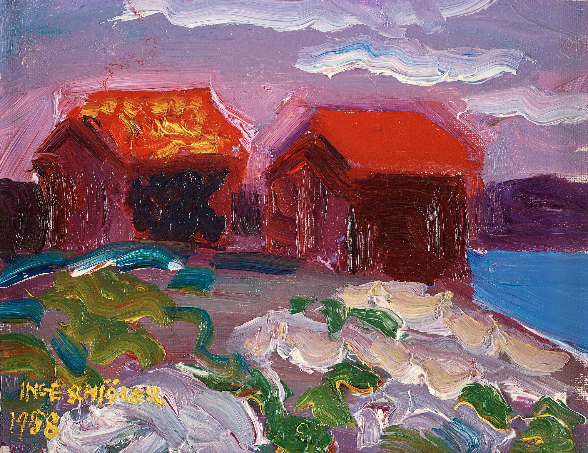 Inge Schiöler, "Bodar vid Långevik, Koster 1958".