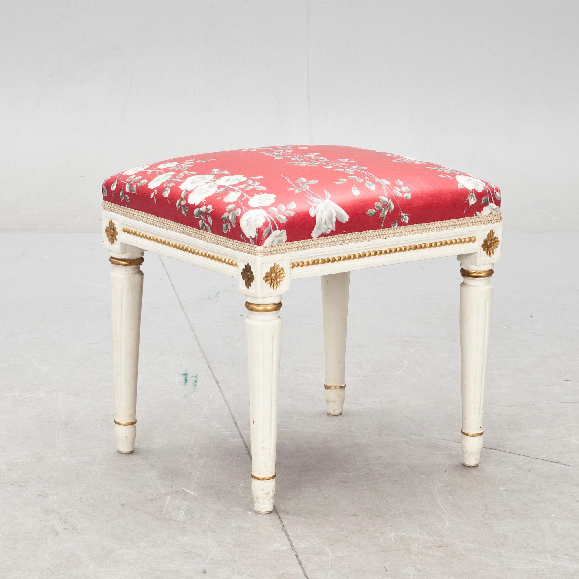 TABURETT, gustaviansk. 1700-talets andra hälft.