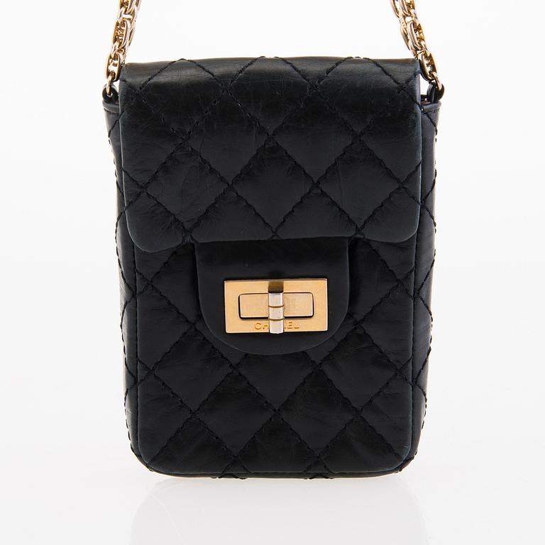 CHANEL Vintage Black Cell Phone Bag.