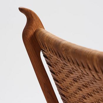 Hans J. Wegner, fåtöljer, ett par "CH27", Carl Hansen & Son, Danmark 1950-tal.