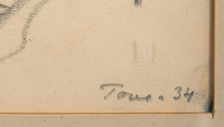 TOVE JANSSON, teckning, signerad, märkt Frankfurt Oder och daterad -34.