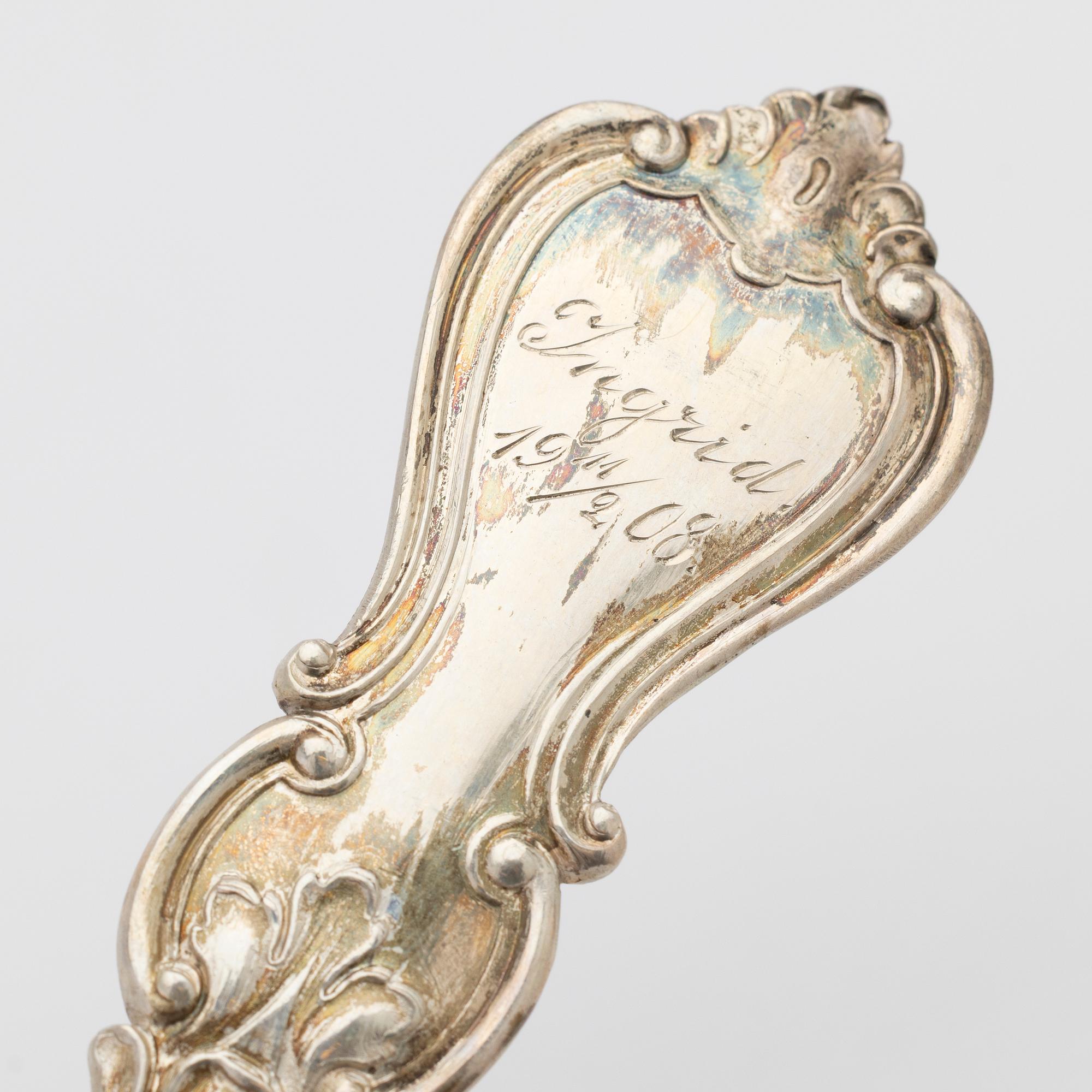 Tablespoons, 12, silver, “Olga”, Ludvig Axelson, Stockholm, 1900–1910.