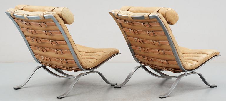 A pair of Arne Norell 'Ari' easy chairs, Norell, Sweden.
