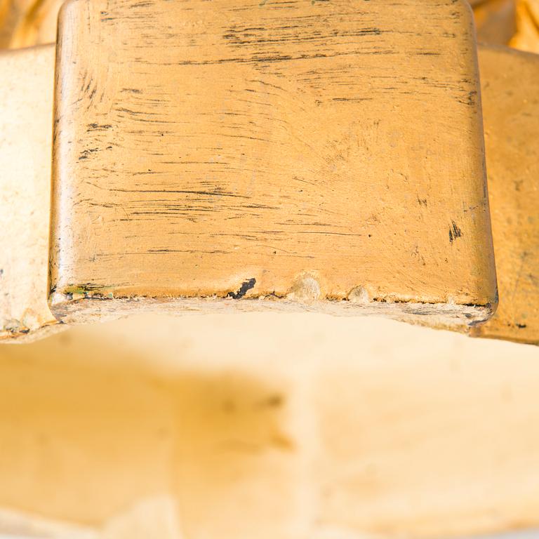 A late 19th Century bronzed ceramic pedestal manufactured by Andstens, Helsinki.