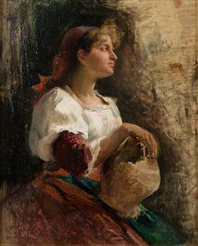 Akseli Gallen-Kallela, "Italiensk flicka".