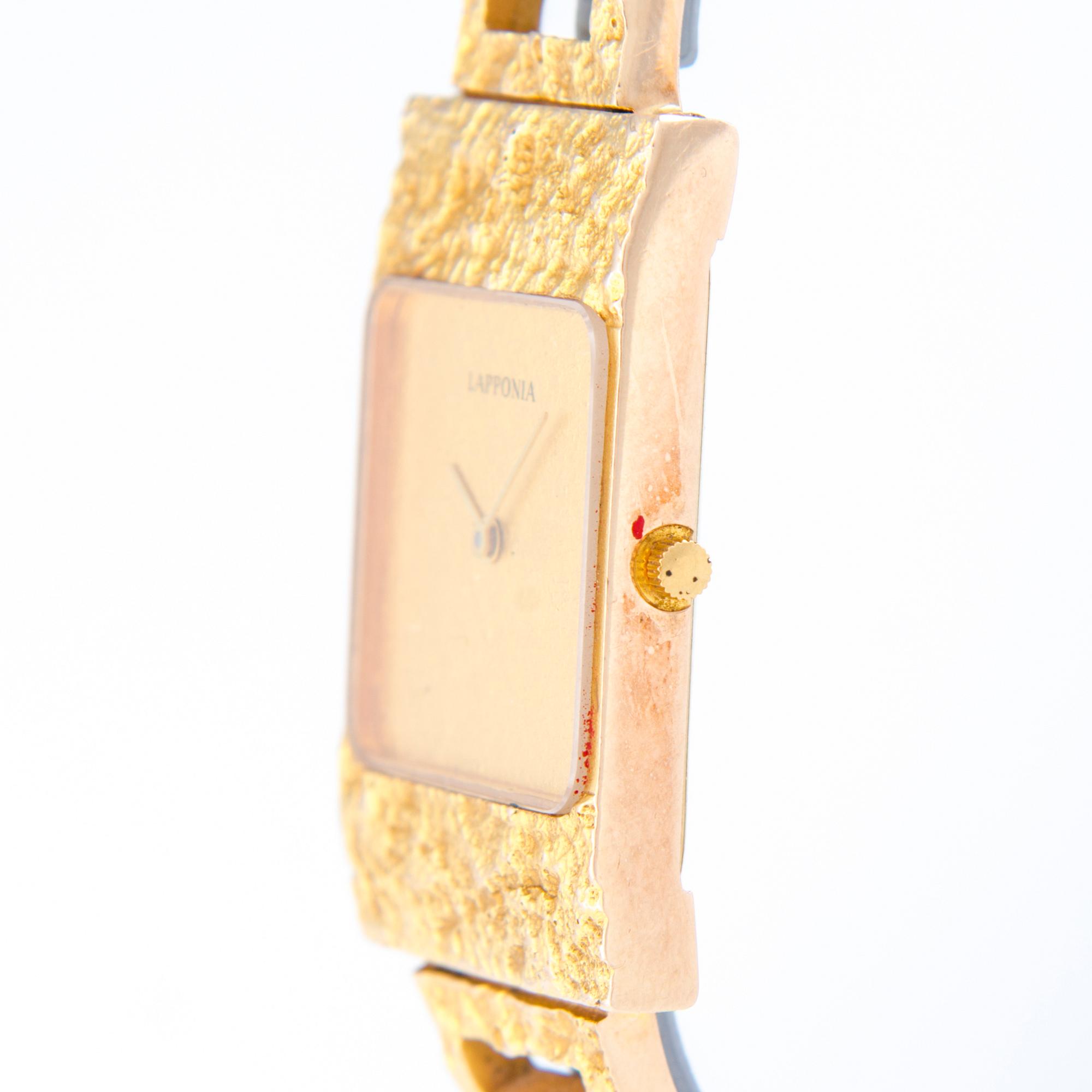 BJRÖN WECKSTRÖM, Armbandsur, "El Dorado", 14K, Lapponia, Finland 1982.