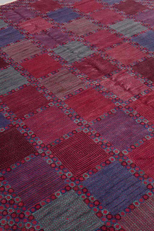 Barbro Nilsson, A CARPET, "Rödingen", knotted pile, ca 316,5 x 255 cm, signed AB MMF BN.