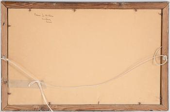 OTTO HESSELBOM, olja på duk uppklistrad på pannå. Signerad.