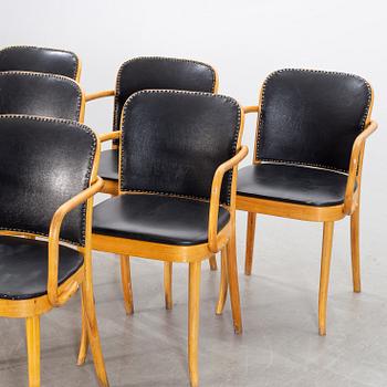 A set of six Ligna armchairs.