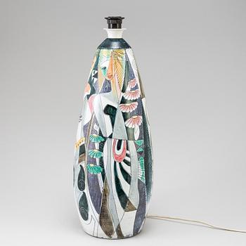 MARIAN ZAWADZKI, a pottery floor lamp, Tilgmans 1960.