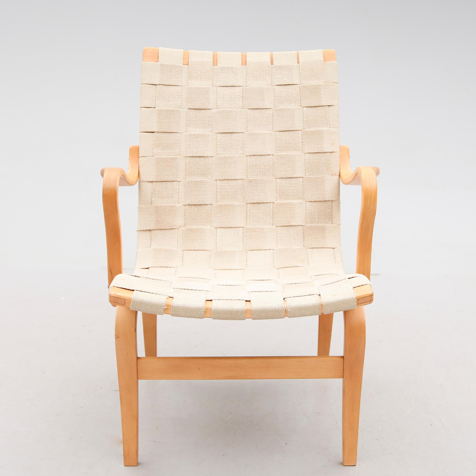 FÅTÖLJ, Bruno Mathsson, "Eva", Dux, 1900-talets andra hälft.