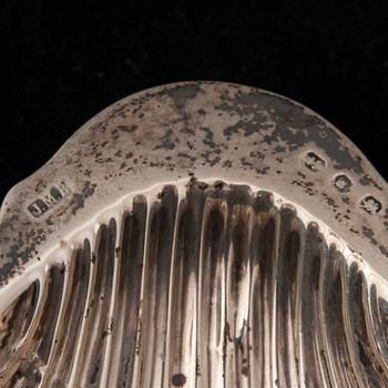 SMÖRFAT, 4 st, silver, London, Birmingham, Sheffield, tidigt 1900-tal. Totalvikt ca 227 g.