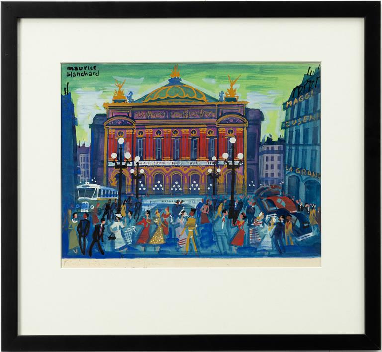 Maurice Blanchard, "Paris Place de l'Opera".