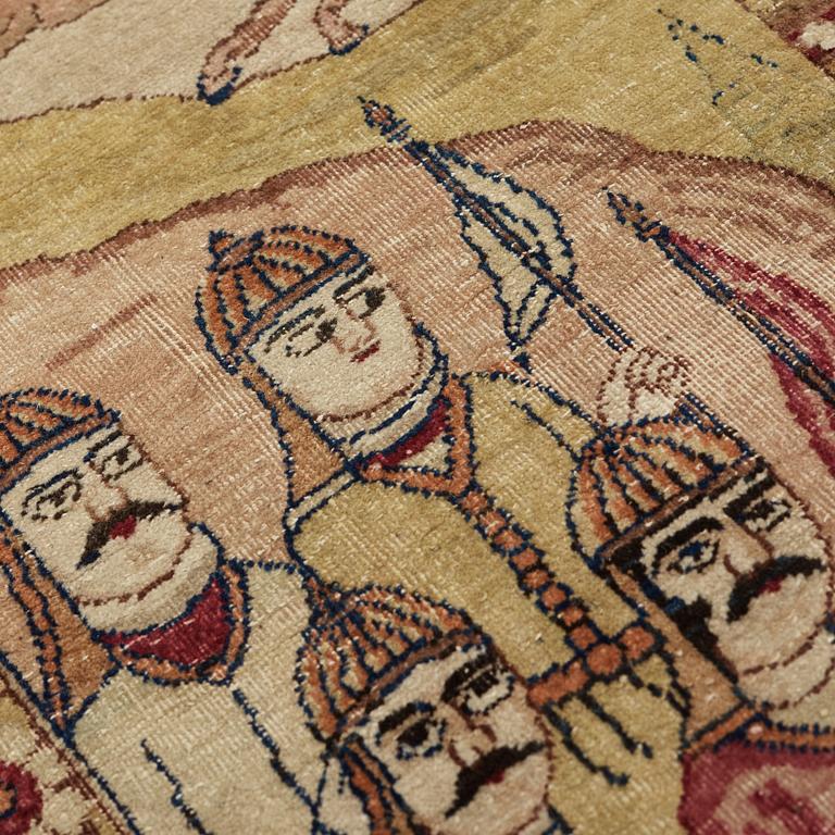 An Antique Kerman Laver, 216 x 137 cm.