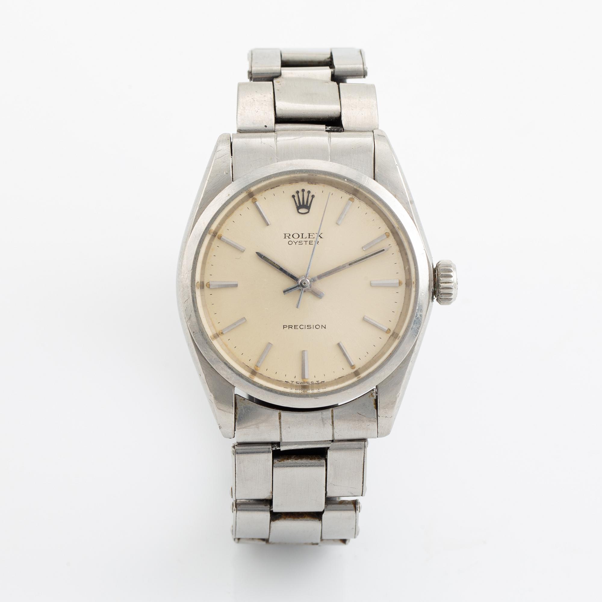 Rolex, Oyster, Precision, wristwatch, 34,5 mm.