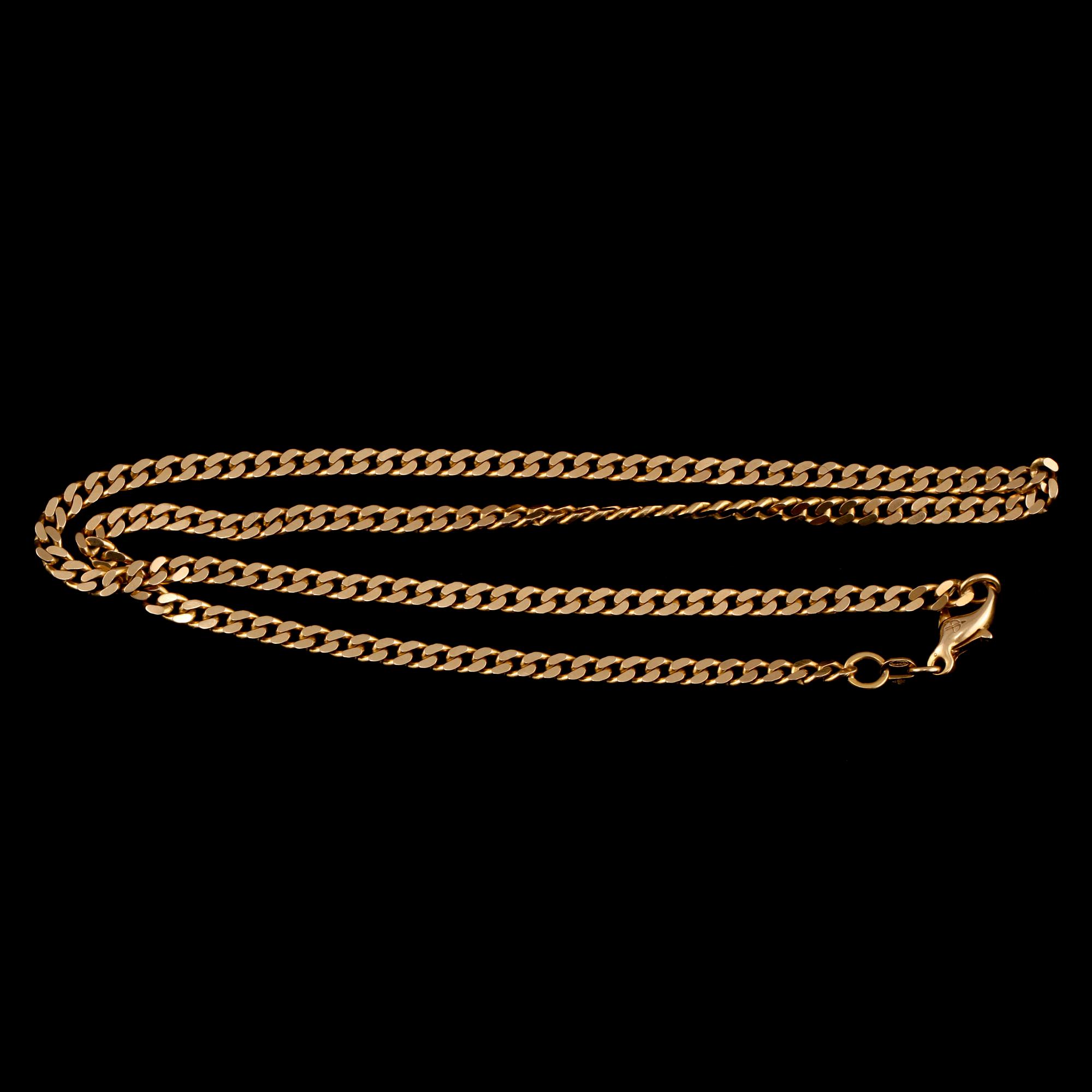 HALSLÄNK, 18k guld, Balestra, Italien. Vikt 20 g.