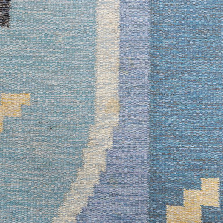 Ingegerd Silow, matta, rölakan, "Malmsjön", signerad, ca 278 x 199 cm.