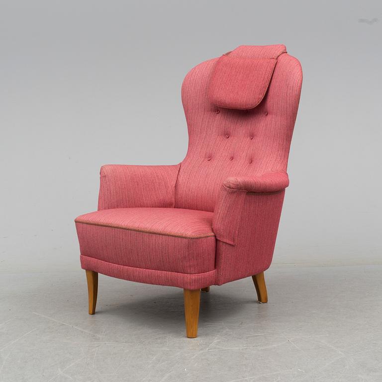 CARL MALMSTEN, a 'Farmor' easy chair from AB O.H. Sjögren, Tranås, 1987.