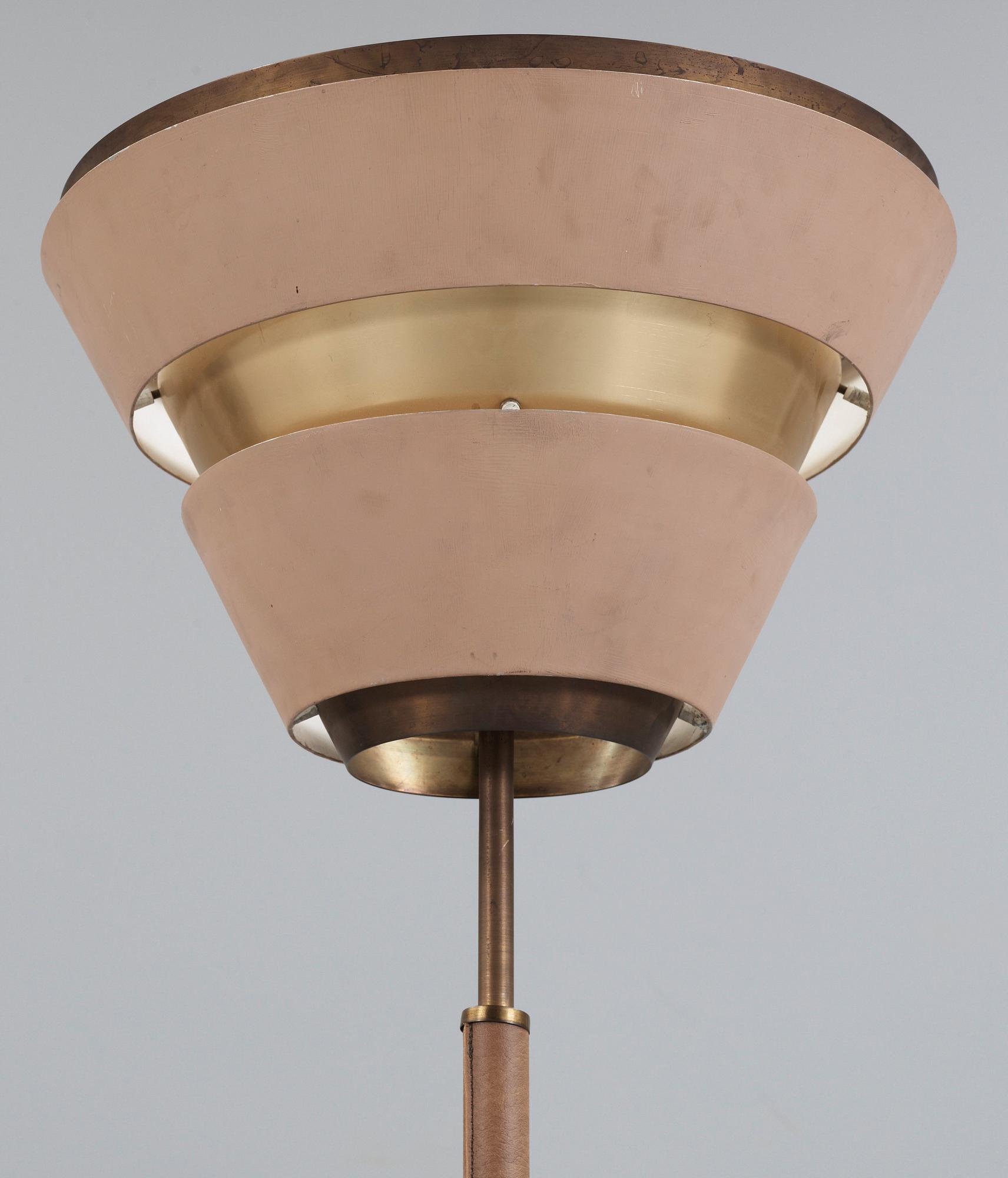 OKÄND FORMGIVARE, möjligen en skiss av Alvar Aalto tänkt för Valaistustyö, golvlampa 1950-tal.