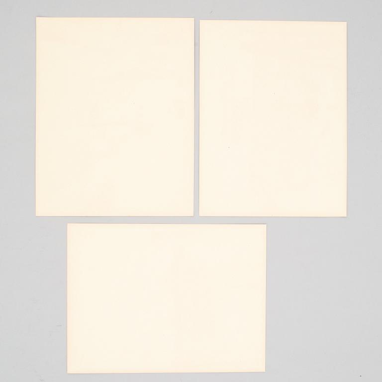 HENRY B. GOODWIN, Three photo gravures from the book Vårt vackra Stockholm signed in the negative.