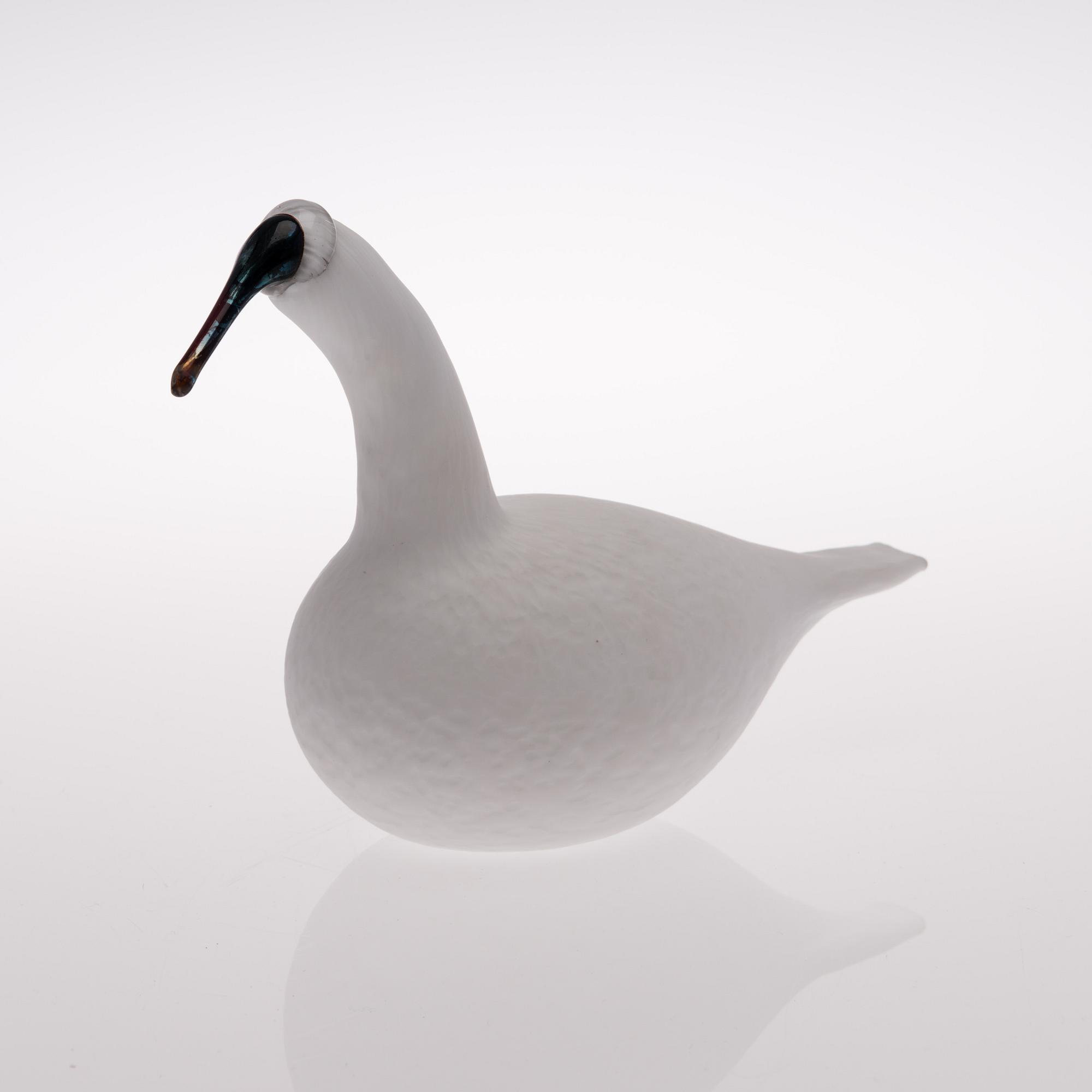 OIVA TOIKKA, LASILINTU, "Karjalan Laulujoutsen", signeerattu O. Toikka Iittala 5140 2015.