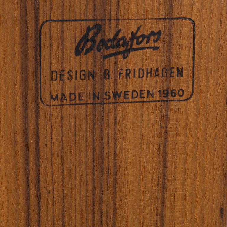 Bertil Fridhagen, a teak sideboard, Bodafors, Sweden, second half of the 20th century.