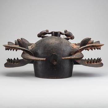 SENUFO, Kponiugo Firespitter double helmet, Ivory Coast.