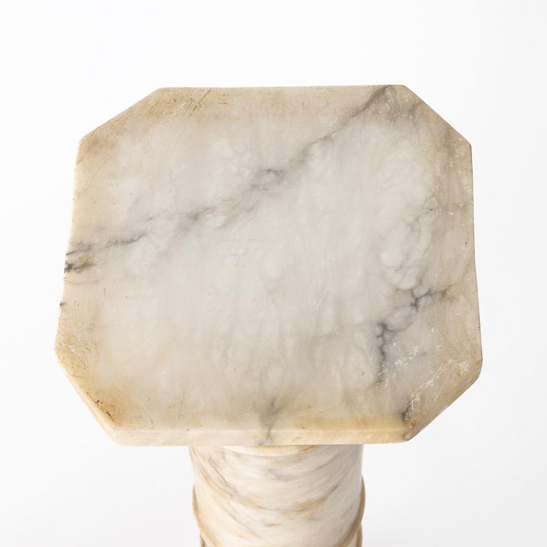 A table lamp on a pedestal, early 20th Century.