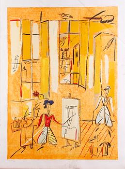 Madeleine Pyk · PYK, MADELEINE, litografi, sign. Numr HC XVI/XXV.