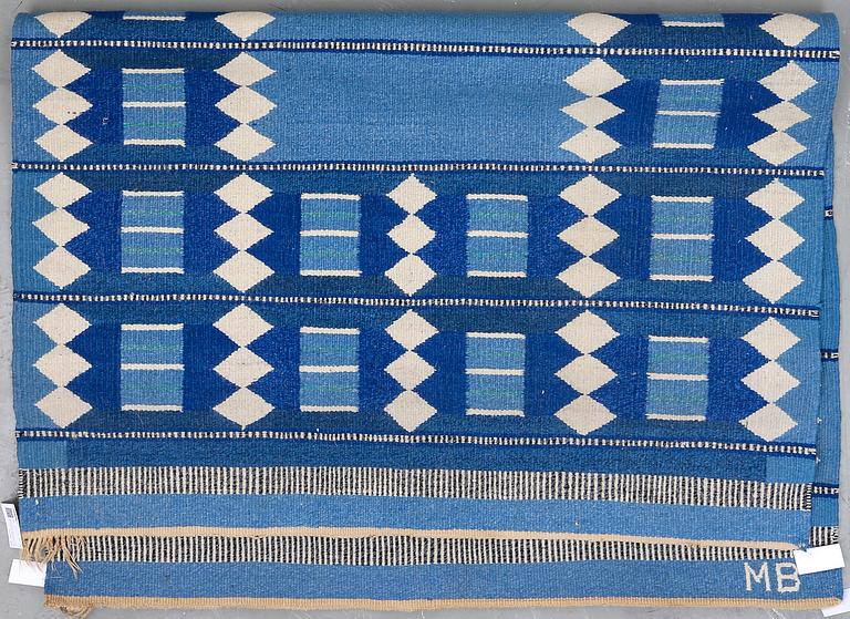 MATTA, rölakan, signerad MB, 1900-talets mitt. Ca 241 x 168 cm.