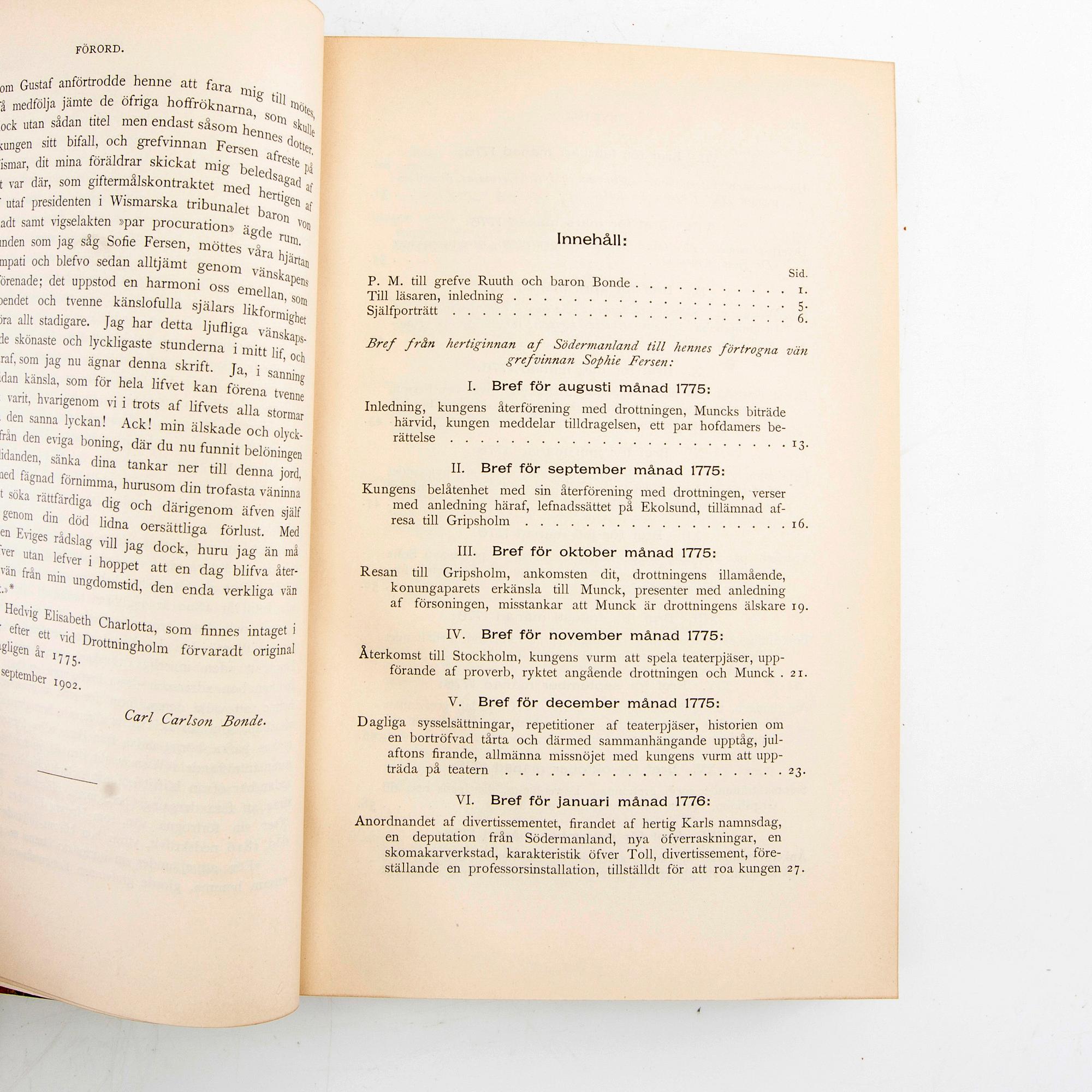 Book work 9 vol "Hedvig Elisabeth Charlotta's diary".