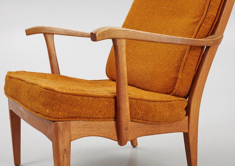 Carl Malmsten, a "Stora Fjäderbrickan" armchair, mid 20th century.