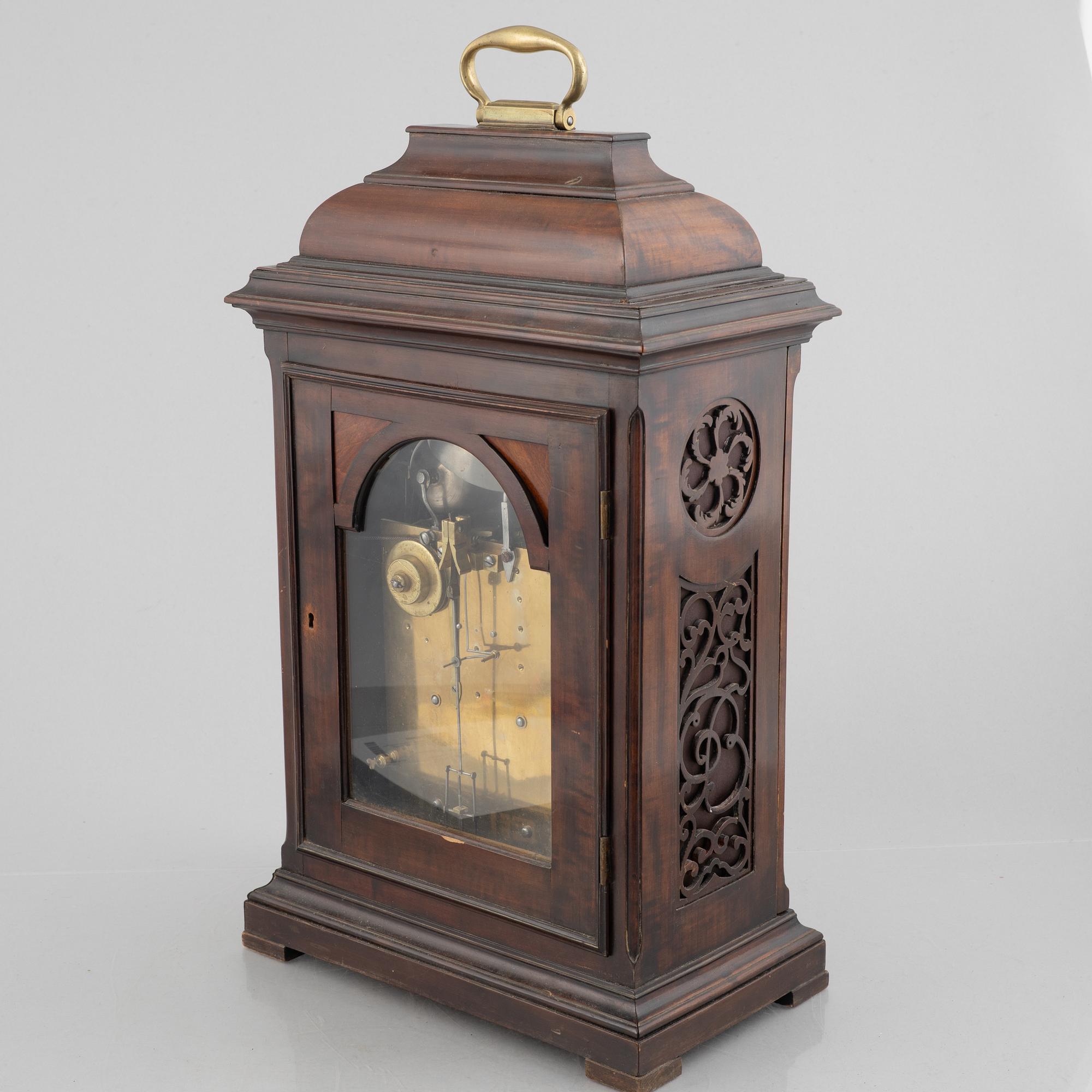 A bracket clock, signed Peter Green, Apenrade. Denmark, 18th century.
