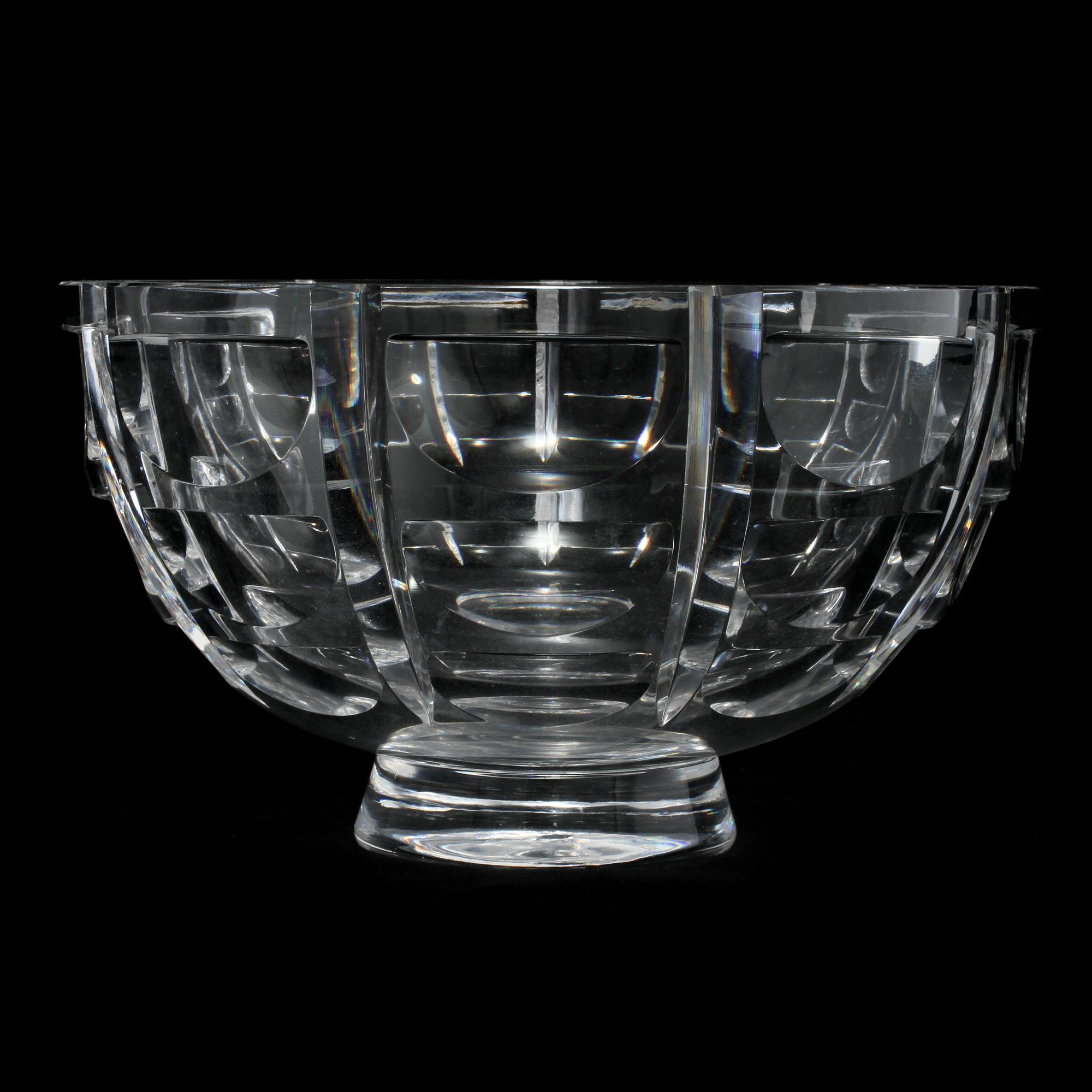 SKÅL, glas, "Tusen Fönster", Simon Gate, Orrefors, 1900-talets mitt.