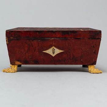 An Empire casket, early 19th century.