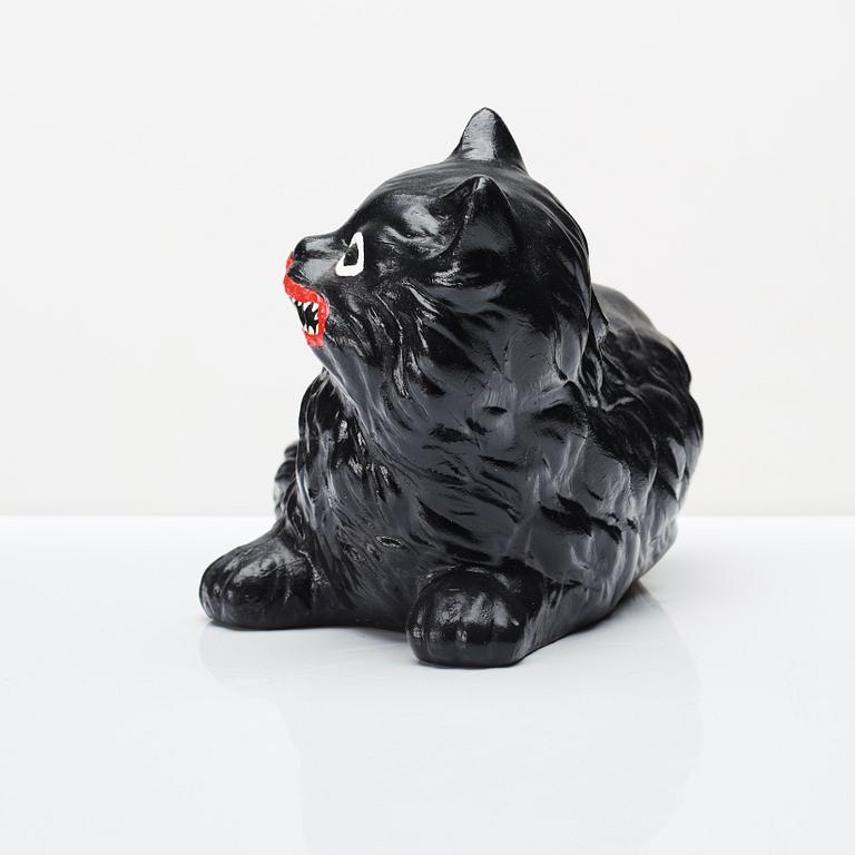 Makode Linde, bemålad keramik-skulptur signerad.