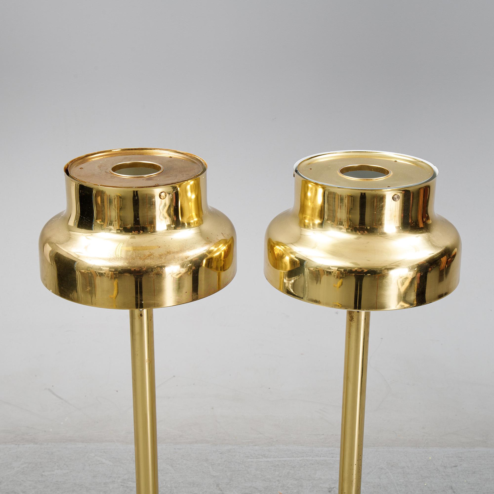 Anders Pehrson, a set of two 'Bumling' floor lights, Ateljé Lyktan, Åhus, 1960's/1970's.