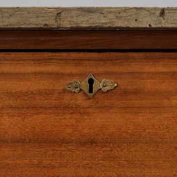 A mahogany-veneered late Gustavian commode by G. Iversson (master in Stockholm 1778-1813).