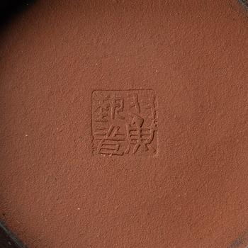 A group of four Chinese yixing teapots, 1970/80s.