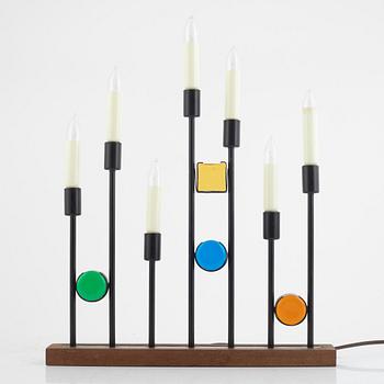 A "Fantasi" type 92 electric advent candle holder/table lamp, Osram, Sweden, 1960's.