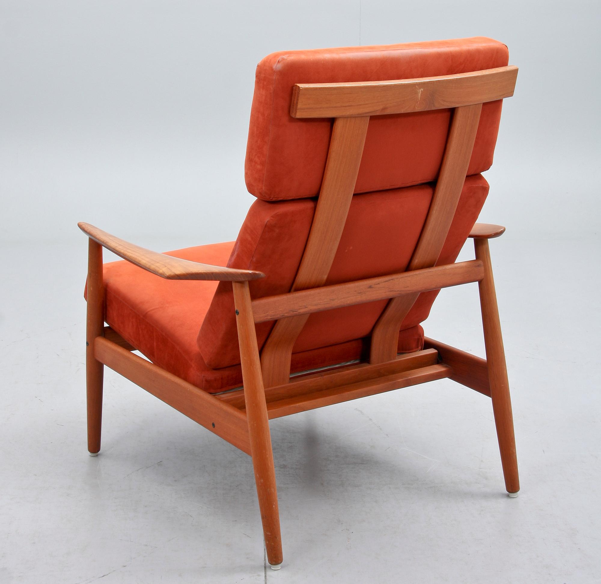 FÅTÖLJ, "FD164", Arne Vodder, France & Son, 1900-talets andra hälft.