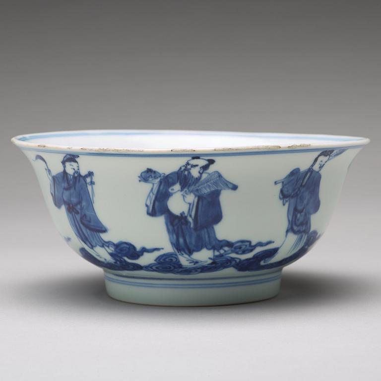 SKÅL, porslin. Qingdynastin (1644-1912) med Qianlong sigillmärke.