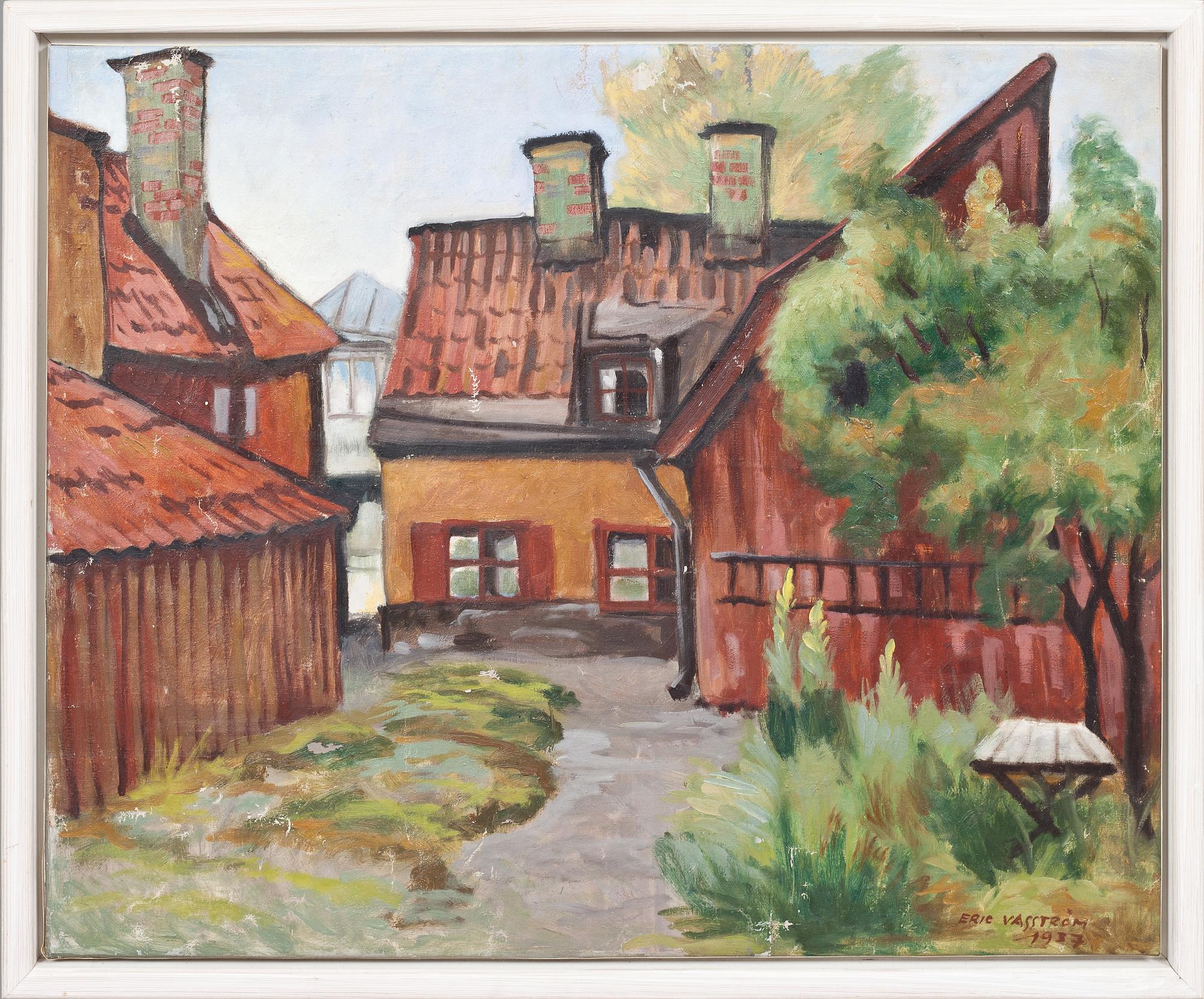 ERIC VASSTRÖM, olja på duk, signerad och daterad 1937.