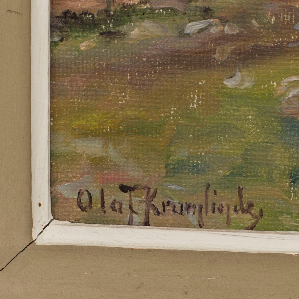 OLOF KRUMLINDE, olja på duk, signerad.